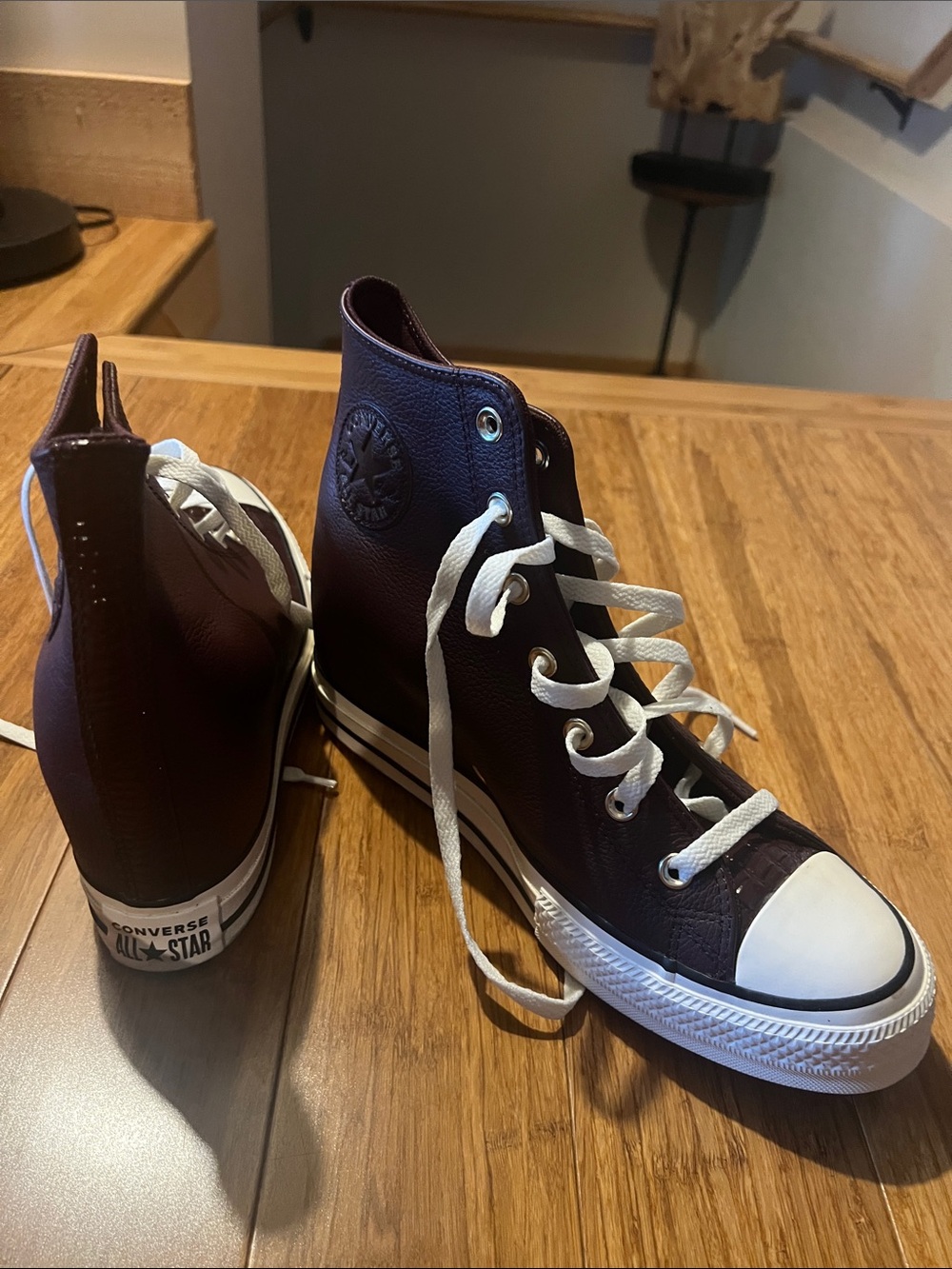 Genuine Leather Converse All*Star Wedge Fashion Sneakers (US 11)